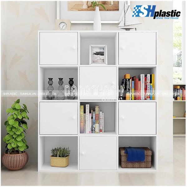 KỆ TRANG TRÍ NHỰA CAO CẤP 6 CÁNH 12 NGĂN / SHPLASTIC KTT10