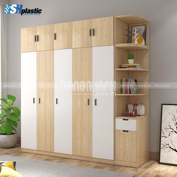 TỦ NHỰA NGƯỜI LỚN 5 CÁNH 2 BUỒNG KỊCH TRẦN / SHPLASTIC TL62