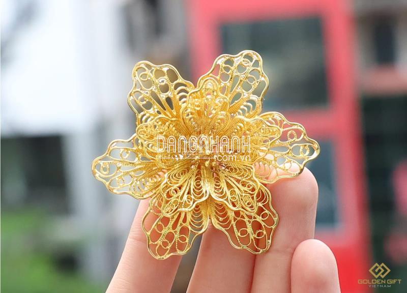 HOA CÀI ÁO MẠ VÀNG - HCA04
