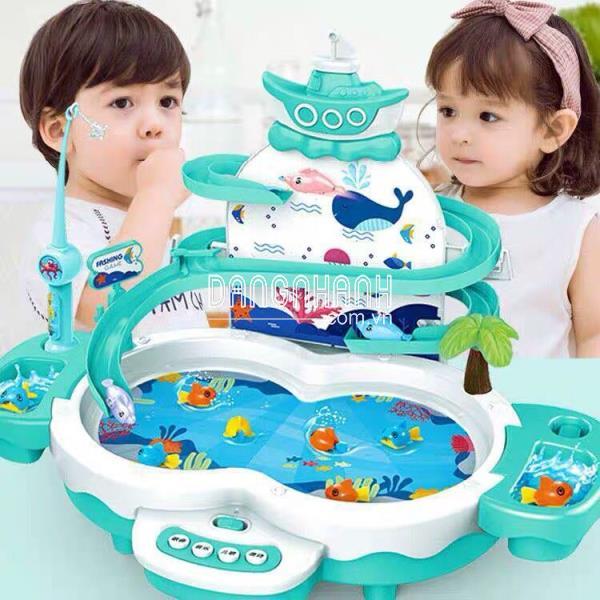Bộ Đồ Chơi Câu Cá Có Thác Trượt Vui Nhộn Cao Cấp Cho Bé