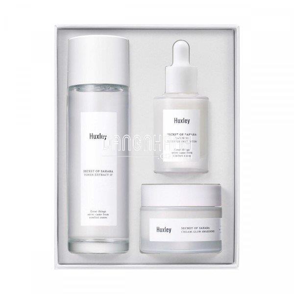 Bộ 3 sản phẩm dưỡng ẩm sáng da huxley brightening trio