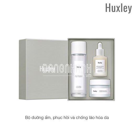 Bộ 3 sản phẩm dưỡng chống lão hóa huxley antioxidant trio