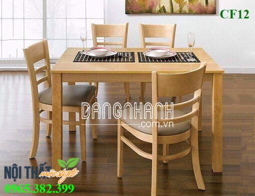 Bàn ghế ăn cabin CF12/Bàn ghế ăn hiện đại phong cách Hàn Quốc