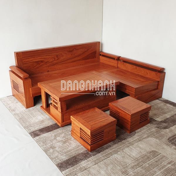 Bộ Bàn Ghế Sofa Góc Hiện Đại Gỗ Hương Đá Đẹp Giá Tốt