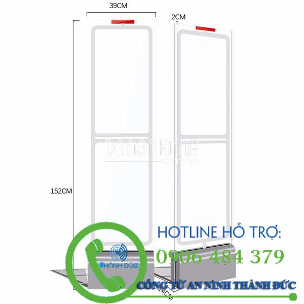 Cổng từ an ninh AM PG-AM054M 1 cánh vừa thu vừa phát