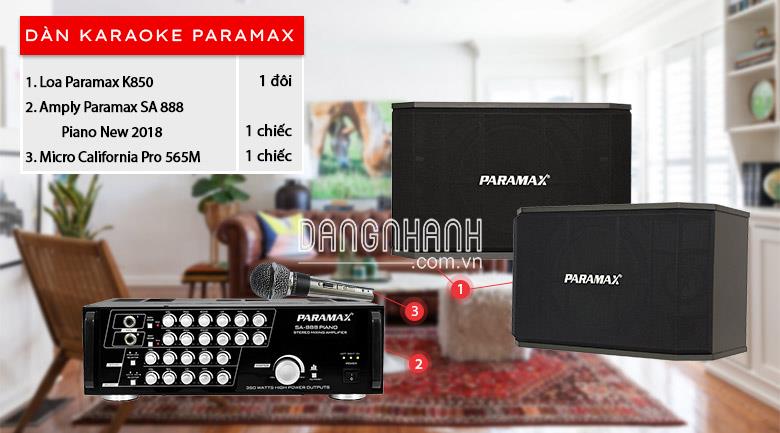 DÀN KARAOKE PARAMAX K-850 SA-888