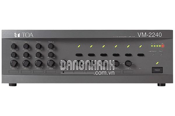 Mixer Amplifier 120W chọn 5 vùng loa TOA VM-2120