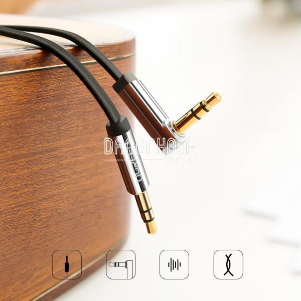 Cáp âm thanh 3.5mm dài 5m góc 90 Ugreen 10729