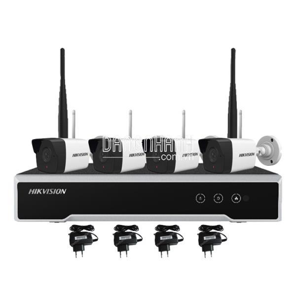 Bộ Kit Wifi NK42W0 4 Camera HIKVISION DS-2CV1021G0-IDW1/NF(T) Full HD 1080P + 1 Đầu ghi HIKVISION DS-7104NI-K1/W/M
