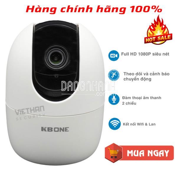 Camera IP Wifi KBONE KN-H21PW 2.0 Megapixel, quan sát 360 độ, tích hợp còi báo động, đàm thoại 2 chiều, theo dõi chuyển động