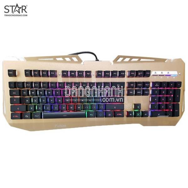 Bàn Phím Giả Cơ Fuhlen G37S Gold Gaming Led (Vàng)