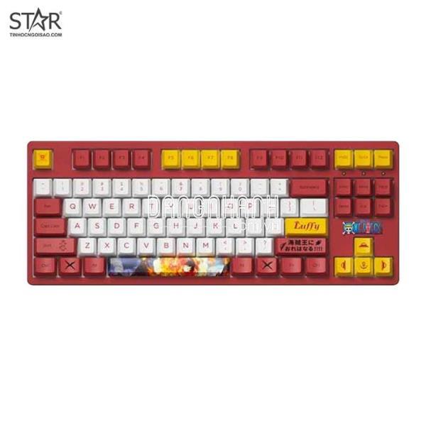 Bàn Phím Cơ AKKO 3087 v2 One Piece – Luffy Gaming Pink Switch TKL (Đỏ)