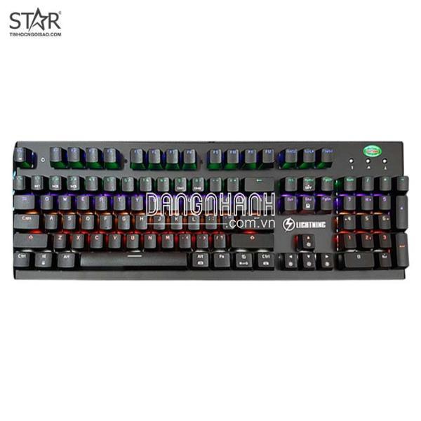 Bàn Phím Cơ Lightning Thunder Gaming Led Rainbow (Đen)