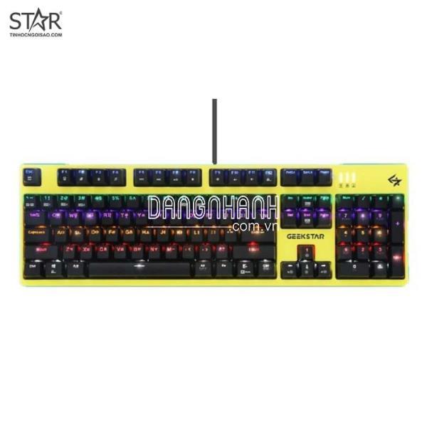 Bàn Phím Cơ Geekstar GK702 Led Rainbow Optical Switch (Vàng)