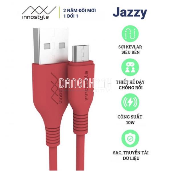 Cáp Innostyle Jazzy 10W USB-A to Micro 1.2M Chuẩn MFi (Hàng Chính Hãng)