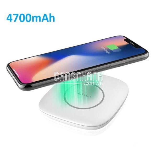 Sạc Không Dây Kiêm Pin Dự Phòng MiLi Power Magic Plus 4700mAh [Chính hãng]