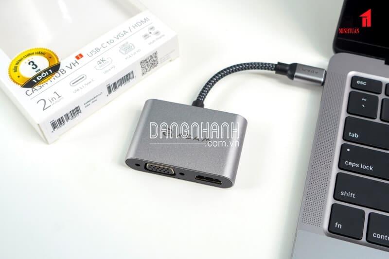 Hub chuyển đổi Adam elements 2in1 VGA HDMI VH1GY