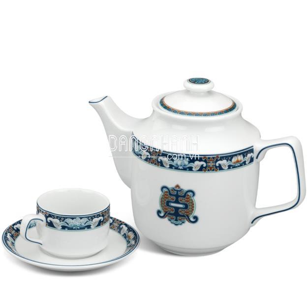 BỘ TRÀ 0.7L JASMINE PHÚC LỘC THỌ TẶNG TÂN GIA HỢP PHONG THỦY