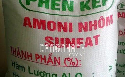 Phèn kép nhôm sunfat NH4Al(SO4)2, Việt Nam, 25kg/bao