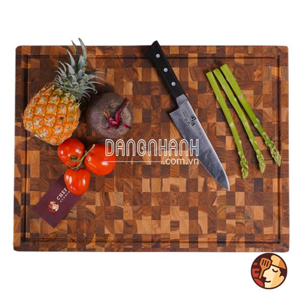 Thớt gỗ Teak Chef Studio hình chữ nhật 38x51x2,5 cm