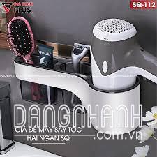 Kệ Để Máy Sấy Tóc Dán Tường (Hai Ngăn Đựng Đồ) Tiện Ích - ShuangQuing