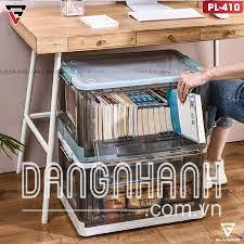 Hộp Đựng Đồ Gấp Gọn Nhựa Trong Suốt Có Nắp & Bánh Xe Cao Cấp | Đựng Đồ Chơi, Sách Vở, Quần Áo Tiện Lợi | ZhuangShong