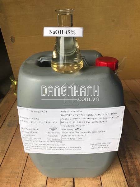 NAOH – NATRI HYDROXIDE LIQUID ( SÚT LỎNG) 45% – VIỆT NAM