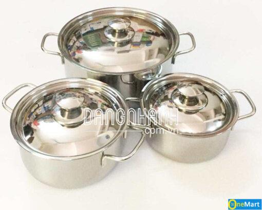 Bộ 3 nồi inox cao cấp SHARP PR-HECS1