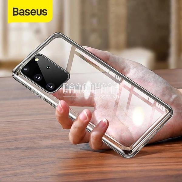 Ốp lưng Silicone trong suốt Baseus Simple Clear Case dùng cho Samsung Galaxy S20/ S20 Plus/ S20 Ultra ( 0.8mm, Anti-Yellowing, Transparent Soft TPU Case)