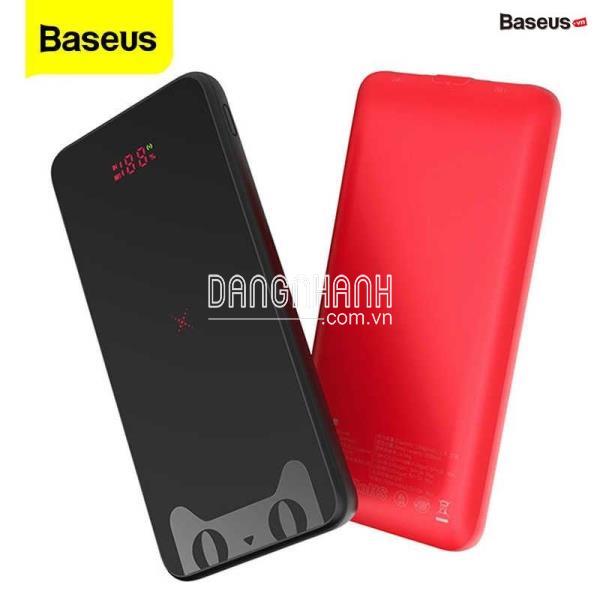 Pin sạc dự phòng kiêm sạc không dây Baseus Full Screen Wireless Charger Powerbank 10000mAh (10.000mAh, charge 3 devices at same time, LED display)