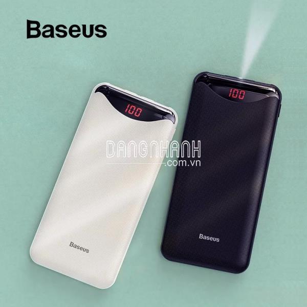 Pin dự phòng nhỏ gọn Baseus Gentleman Digital Display Powerbank 10000mAh dùng cho iPhone/Samsung/Oppo/ Xiaomi (10,000mAh, 2 Port USB, LED/ LCD Display)