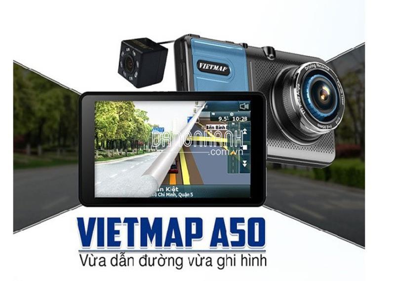 CAMERA HÀNH TRÌNH Ô TÔ VIETMAP A50 - GHI HÌNH TRƯỚC VÀ SAU TÍCH HỢP DẪN ĐƯỜNG GPS