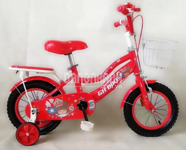 Xe Đạp Trẻ Em 12 Inch GH Bike 2 Ống – Màu Đỏ