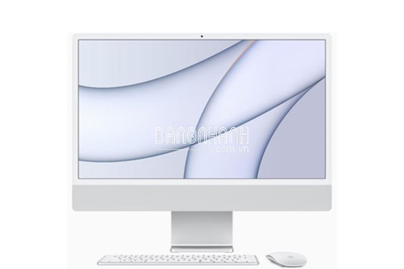 Máy tính để bàn Apple iMac M1 2021 8GPU 512GB MGPD3SA/A (Apple M1/8GB RAM/512GB SSD/24" 4.5K/8-core GPU/MacOS/Bạc) - Hàng chính hãng