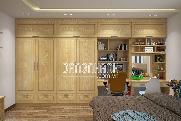 Tủ Áo Kệ Sách Gỗ Sồi Nga