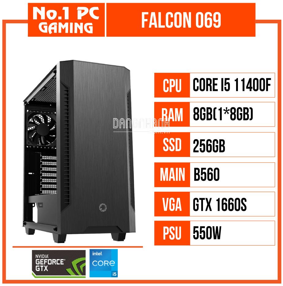 PC GAMING FALCON 069 (i5 11400F/B560/8GB RAM/250GB SSD/GTX 1660 SUPER/550W)