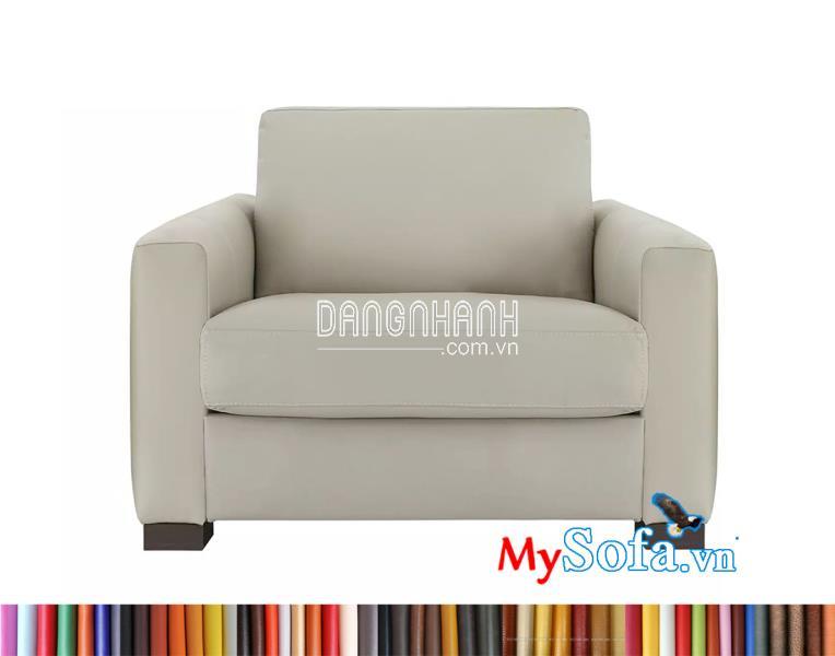 Ghế sofa đơn màu ghi MyS-1911675 trẻ trung