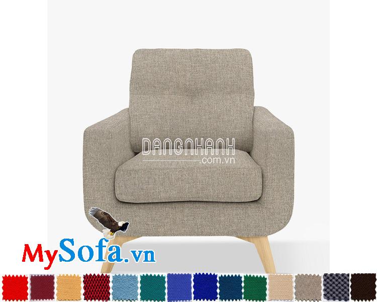 Ghế sofa nỉ văng đơn MyS-0619446 đẹp, hiện đại và thanh lịch