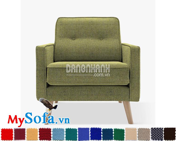 Ghế sofa nỉ văng đơn MyS-0619455 đẹp, hiện đại và trẻ trung