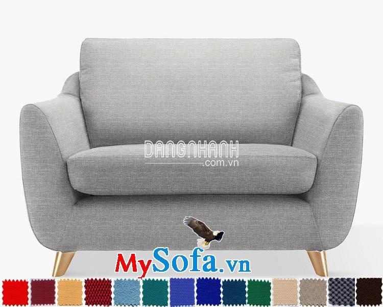 Ghế sofa nỉ văng đơn MyS-0619466 sang trọng và thanh lịch