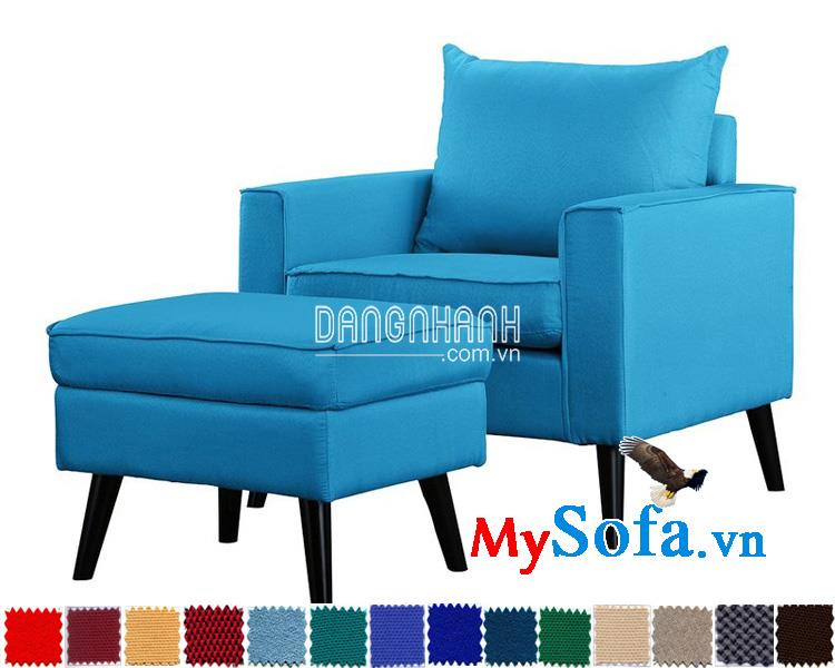 Mẫu ghế sofa đơn chất liệu nỉ đẹp MyS-1910810