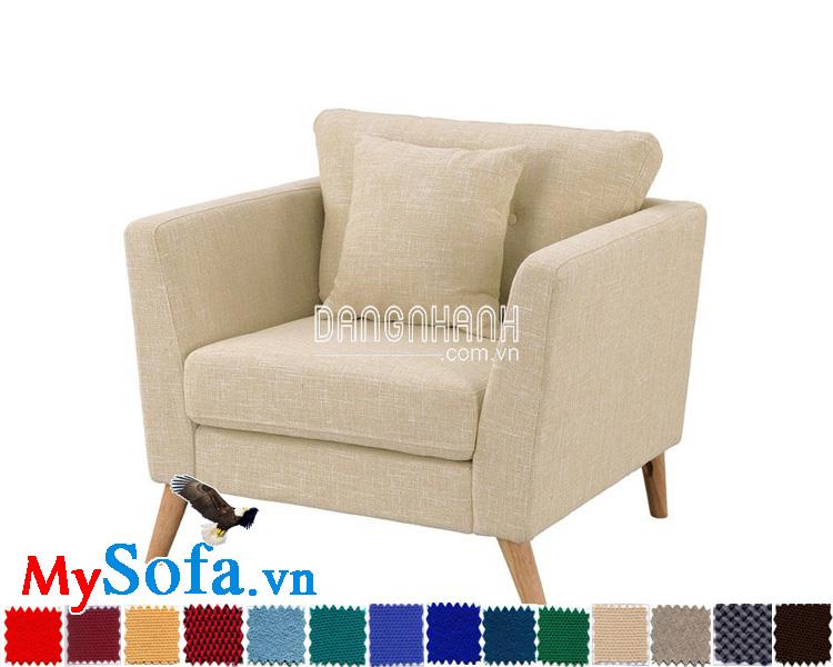 Mẫu ghế sofa nỉ dáng đơn đẹp giá rẻ MyS-1910792