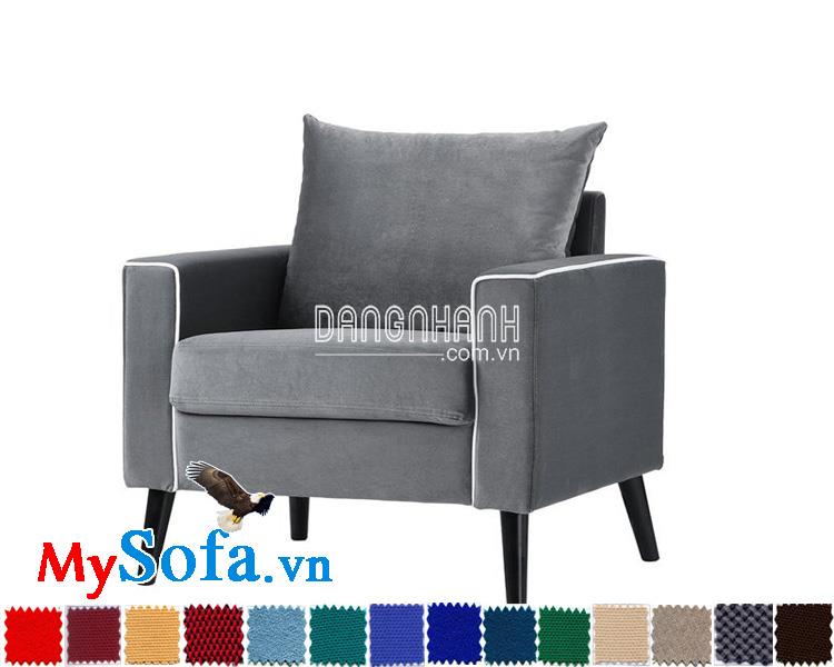 Mẫu ghế sofa nỉ đơn đẹp hiện đại và sang trọng MyS-1910780