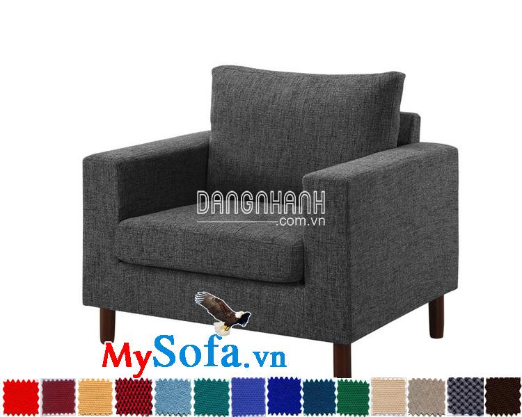 Mẫu sofa đơn chất nỉ đẹp và sang MyS-1910808