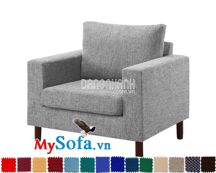 Mẫu sofa đơn MyS-1910809 cho phòng ngủ tươi trẻ