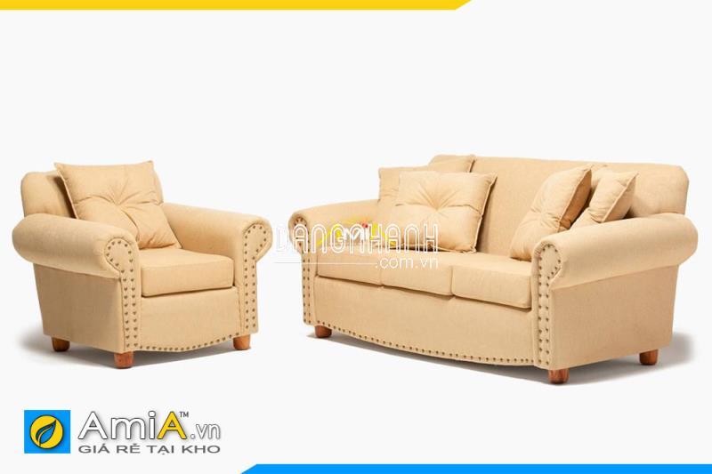 Bộ ghế sofa tân cổ điển 1 văng dài kết hợp ghế chủ AmiA SFN20177