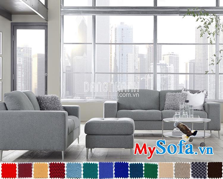 Bộ sofa màu xám MyS-1910819 cho phòng khách cực sang