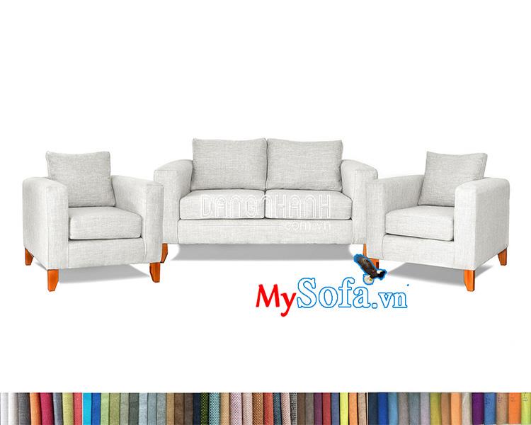 Bộ sofa nỉ đẹp MyS-1912449 kê phòng khách hiện đại