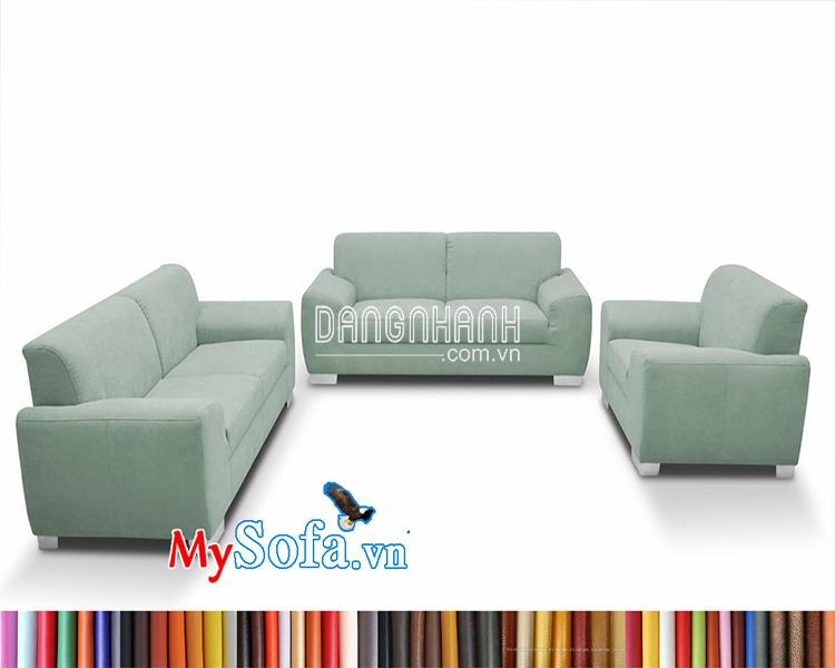 Bộ sofa nỉ MyS-1912356 màu xanh ngọc cực sang