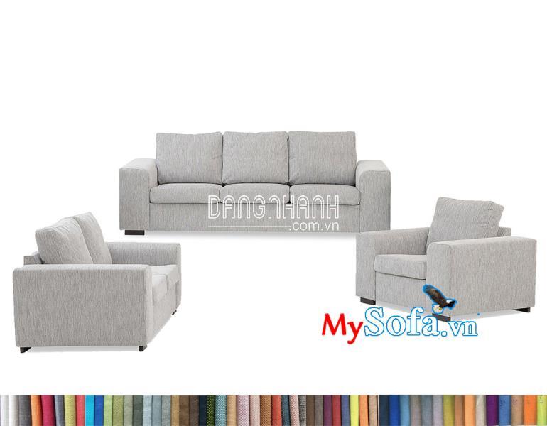 Bộ sofa nỉ văng đẹp MyS-1912882 cho phòng khách hiện đại